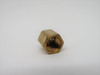 Generic Brass Hex Head Female Cap Fitting 1/8" NPT Lot of 9 USED