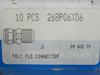 Imperial Eastman 268P06X06 Connector 3/8" Tube 3/8" Thread Lot/8 SHELF WEAR NEW