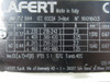 Lafert 0.37kW 1370RPM 230/400V TEFC 3Ph 2.2/1.25A 50Hz USED