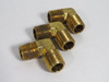 Fairview 99-C Forged Brass L Fitting 3/8" Male NPT Lot of 3 USED