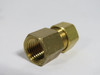 Generic Brass Compression Fitting 1/4" Female NPT 3/8" Tube Lot of 8 USED