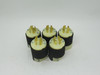 Hubbell 2421 Twist-Lock Plug 20A 250V 4W 3P 5-Pack NEW