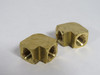 Parker 2200P-2-2 Brass 90 Degree Union Elbow 1/8" Female NPT Lot of 2 USED