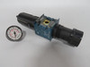 Rexroth 5351320210 Pneumatic Air Filter Regulator Tmax50C BROKEN GAUGE USED