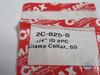 Climax 2C-025-S Two-Piece Clamping Shaft Collar 1/4" ID 11/16" OD 5/16" W NWB