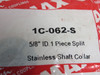 Climax 1C-062-S One-Piece Clamping Shaft Collar 5/8" ID 1-5/16" OD 7/16" W NWB
