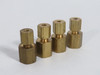 Generic Brass Female Compression Connector 1/8" Tube 1/8" NPT Lot of 4 USED