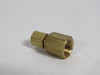 Generic Brass Female Compression Connector 1/8" Tube 1/8" NPT Lot of 4 USED