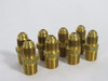 Generic Brass Male Connector 45°Flare 3/16" Tube 1/8"NPT Lot of 8 SHELF WEAR NOP