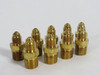 Generic Brass Male Connector 45°Flare 1/8" Tube 1/8" NPT Lot of 9 SHELF WEAR NOP