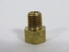 Parker 664FHD-6-4 Brass Adapter 45° Female Flare 3/8" Tube 1/4" NPT USED
