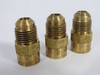 Parker 46F-6-4 Brass Female Connector 45° Flare 3/8" Tube 1/4" NPT Lot of 3 USED