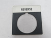 Allen-Bradley 800T-X539 Metal Push Button Legend Plate REVERSE USED