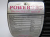 PowerTec Brushless DC Motor 2HP 1750RPM 320VDC M145TC TENV 7.5A USED