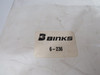 Binks 6-236 Repair Kit for Binks Airless Spray Gun Model 1,1A&1H NWB