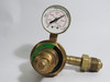 Victor HSR-1470 Gas Regulator W/ Gauge *Cosmetic Damage & Missing Cover* USED