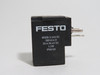 Festo 389614 MSEB-3-24VDC Solenoid Valve Coil 20.4-26.4VDC 1.5W USED