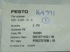 Festo 164991 EZH-2.5/9-10-B Flat Cylinder 10mm Stroke 6mm Piston 2-Pack NWB