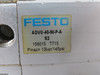 Festo 156015 ADVU-40-50-P-A-S2 Pneumatic Cylinder 40mm Bore 50mm Stroke USED