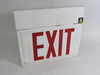 Big Beam Emergency Systems EXF2RWWU Exit Sign 6V 12W For 1.5 Hrs USED