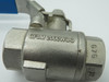 CFF SS-2B-1/2 Ball Valve 1/2" Stainless Steel 2000WOG CF8M USED