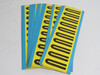 Brady 3440-U 2" Letter Labels "U" Black & Yellow Lot of 15 *Damaged Box* NEW
