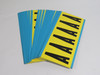 Brady 3450-A 3" Letter Labels "A" 25-Pack Black & Yellow NEW