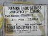 Remke 203A0060T1 Dual Key Micro-Link Plug Assembly 300V 3P *Sealed Bag* NWB