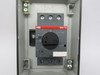 ABB 1SAM250000R1004 Manual Motor Starter 0.4-0.63A W/ Enclosure *Shelf Wear* NOP