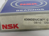 NSK 6306DDUC3E Single Row Ball Bearing 72mmOD 30mmID 19mmRW *DMG Box* NEW