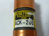 Fusetron ACK-200 Dual Element Fuse 200A 72VDC USED