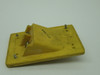 Brad Harrison 22801 Yellow Safety Angle Receptacle 25A 2P *Missing Screw* USED