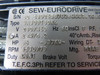 Sew-Eurodrive .5HP 1130/79RPM 230/460V TEFC 3Ph 2.4/1.2A C/W Reducer USED