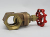 Boshart Industries 0818-12 Brass Gate Valve 1-1/4"FPT 200PSI Red Handle USED