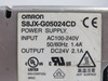 Omron S8JX-G05024CD Power Supply 24VDC 2.1A CASE DAMAGE/NO RAIL MOUNT USED