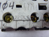 Moeller 22 DIL E Auxiliary Contact Block 2NO 2NC 220V 1.5A USED