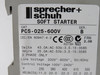Sprecher + Schuh PCS-025-600V Ser B Soft Starter FRN.2.08 8.3-25A *COS DMG* USED