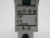 F&G L7-6/1/C Circuit Breaker 6A 230/400V 1-Pole USED