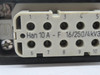 Harting HAN-10A-F-S Industrial Connector Assembly with Female Insert 16A USED