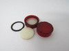 Allen-Bradley 800E-ALF4 Red Push Button Lens Cap w/Seal Lot of 2 USED