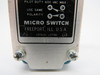 Microswitch 3LS1 Limit Switch C/W Side Roller Plunger Head 600VAC Max USED