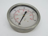 Generic Liquid-Filled Pressure Gauge 0-100psi 3-1/2" Face Diam 1/8" NPT USED