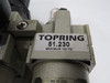 Topring 51.220 Combination Filter/Regulator + Lubricator DMG'D CONNECTOR USED