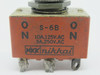 Nikkai S-6B Toggle Switch ON-ON 125/250VAC 10/5A *Solder on Pins* USED