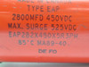 Mallory EAP282X450X5R3PH Electrolytic Capacitor 2800MFD SHELF WEAR USED