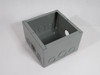 Generic Steel Junction Box/Enclosure 6" x 6" x 4" 12 Knockouts USED