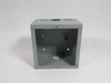 Generic Steel Junction Box/Enclosure 6" x 6" x 4" 12 Knockouts USED