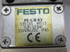 Festo 531155 PE-1/8-K3 PE Converter 0.8-10 Bar *CUT CABLE END* USED
