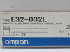 Omron E32-D32L Fiber Optic Reflective Sensor 1050mm Range 2m Length NEW