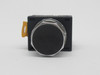 Eaton Cutler-Hammer EM22P1C Momentary Push Button 1NO 1NC Flush Black Cap USED